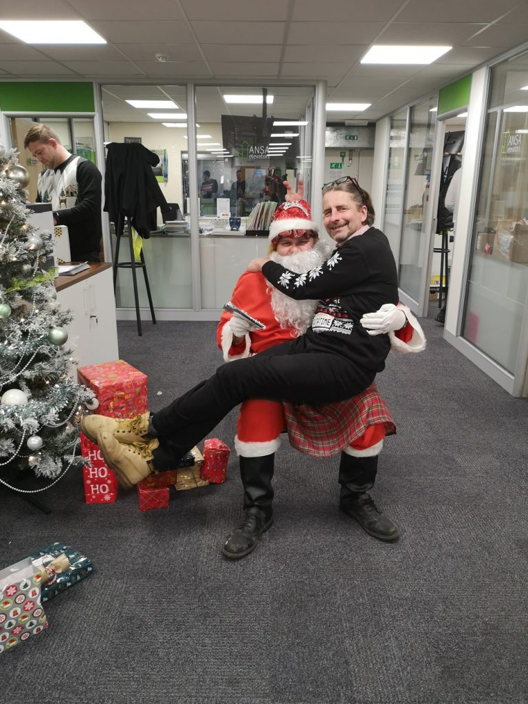 Santa visits ANSA